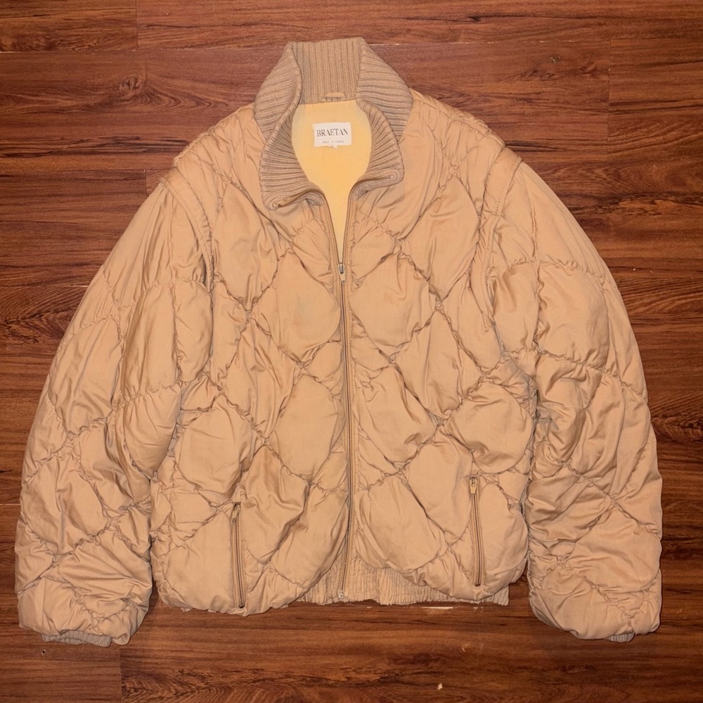 Vintage 70s Braetan puffer quilted jacket